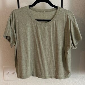 Lululemon Athletica Sage Green Crop Top